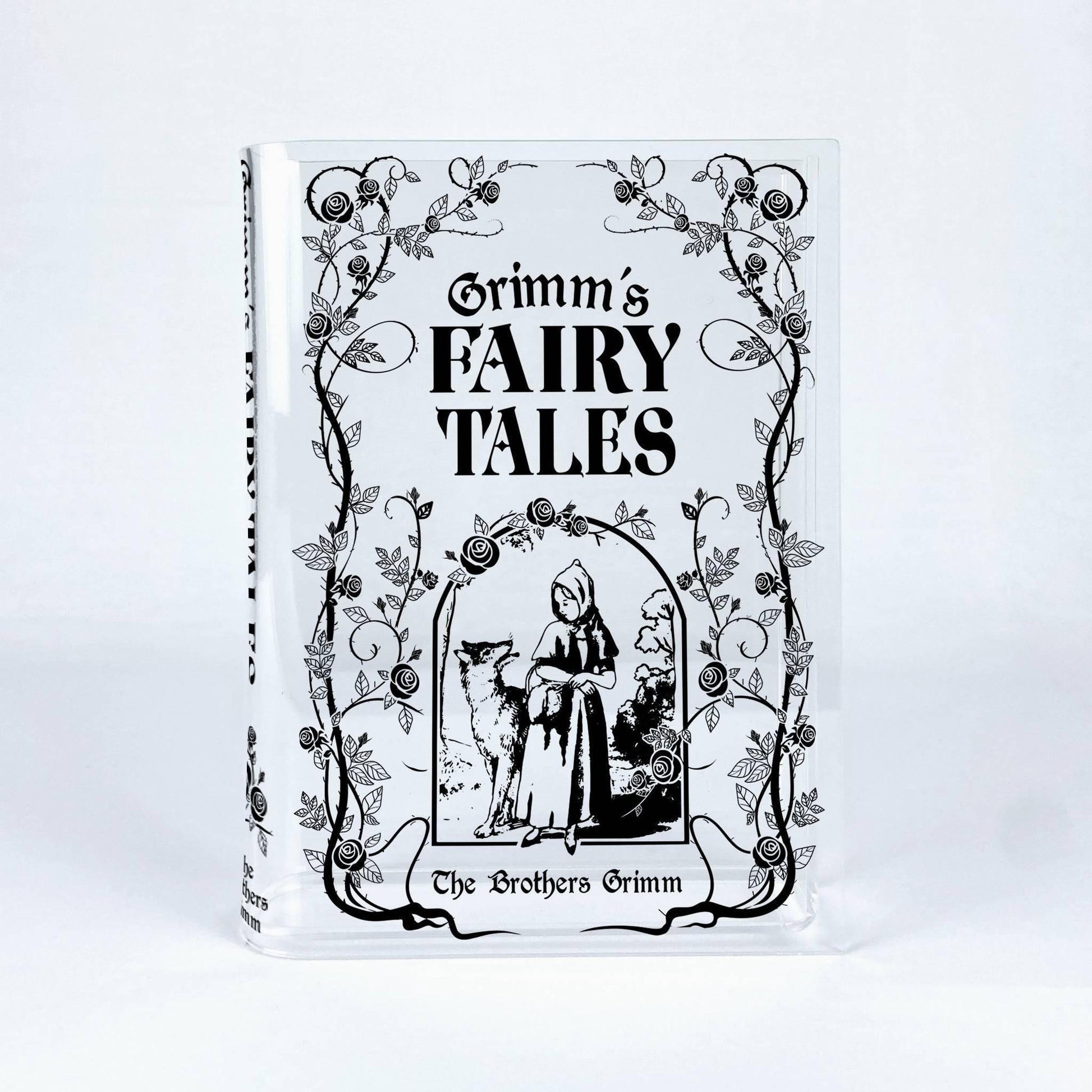Grimms' Fairy Tales Acrylic Book Vase - Biblio Bloom