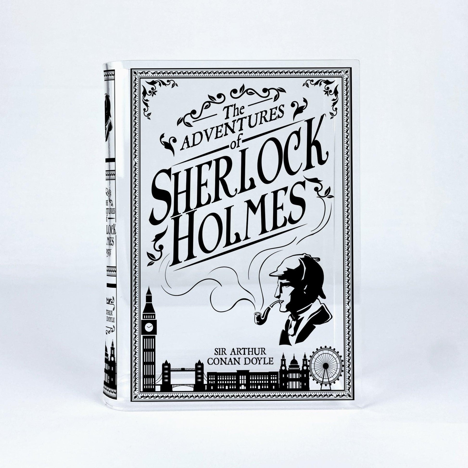 The Adventures of Sherlock Holmes Acrylic Book Vase - Biblio Bloom