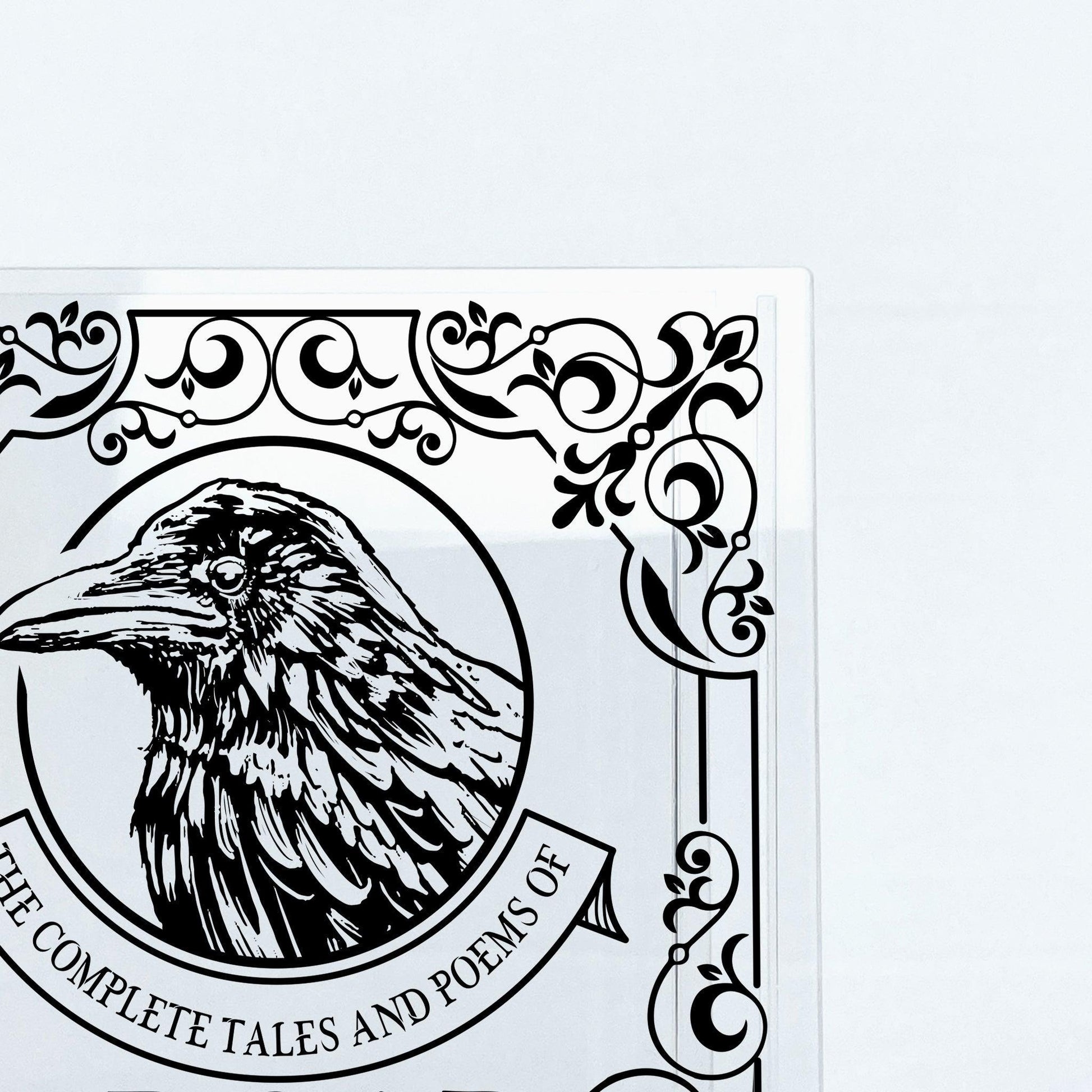 The Complete Tales and Poems of Edgar Allan Poe Acrylic Book Vase - Biblio Bloom