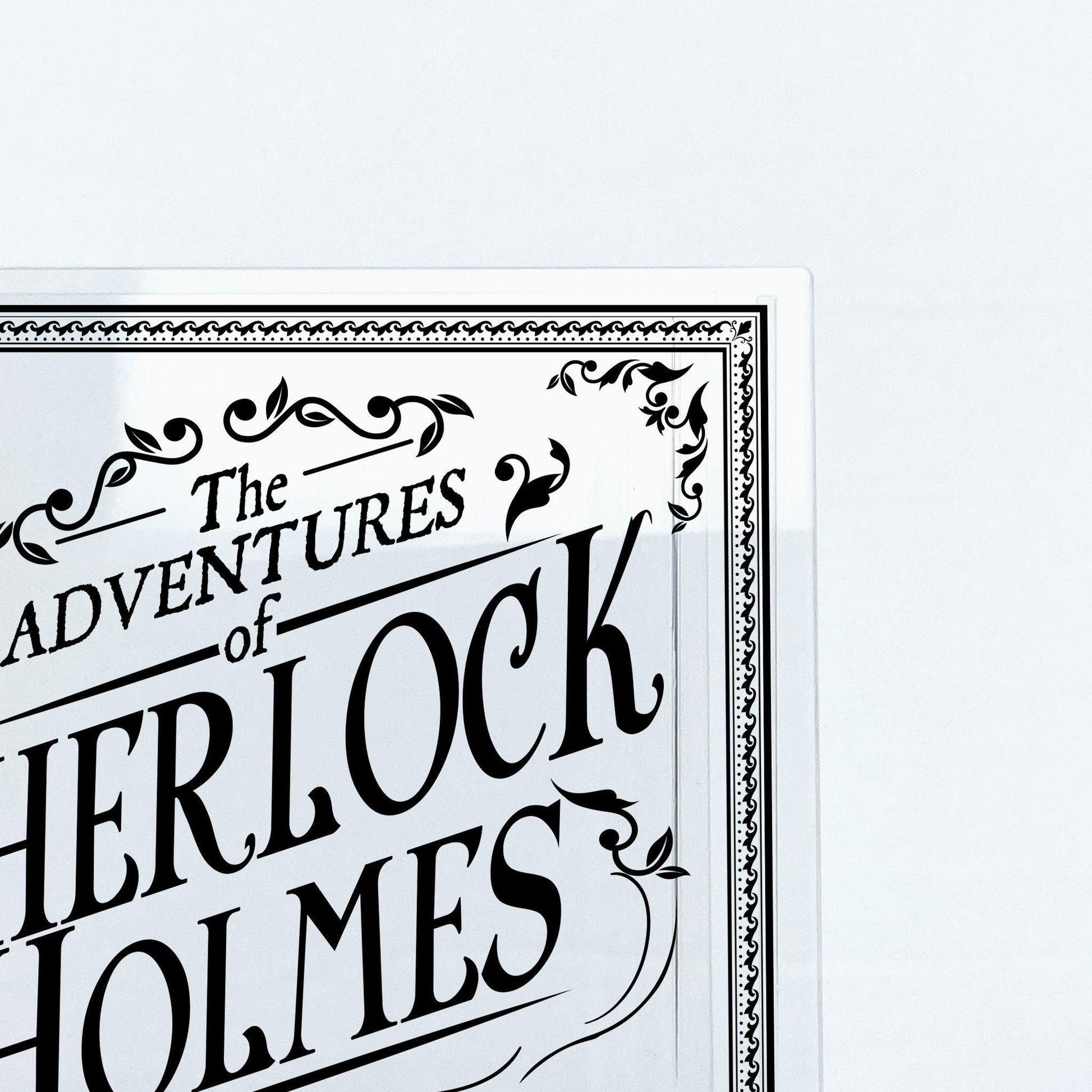 The Adventures of Sherlock Holmes Acrylic Book Vase - Biblio Bloom