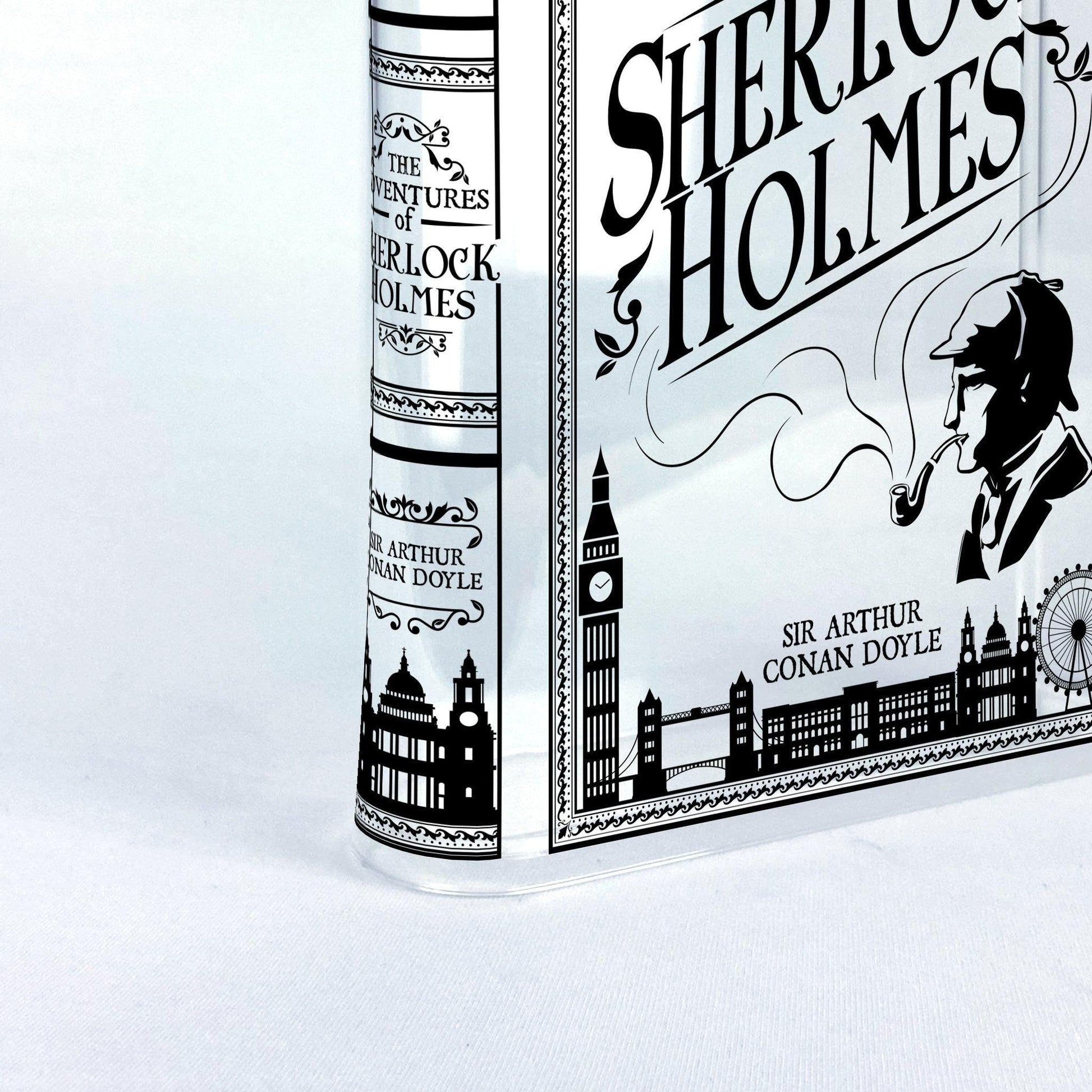 The Adventures of Sherlock Holmes Acrylic Book Vase - Biblio Bloom