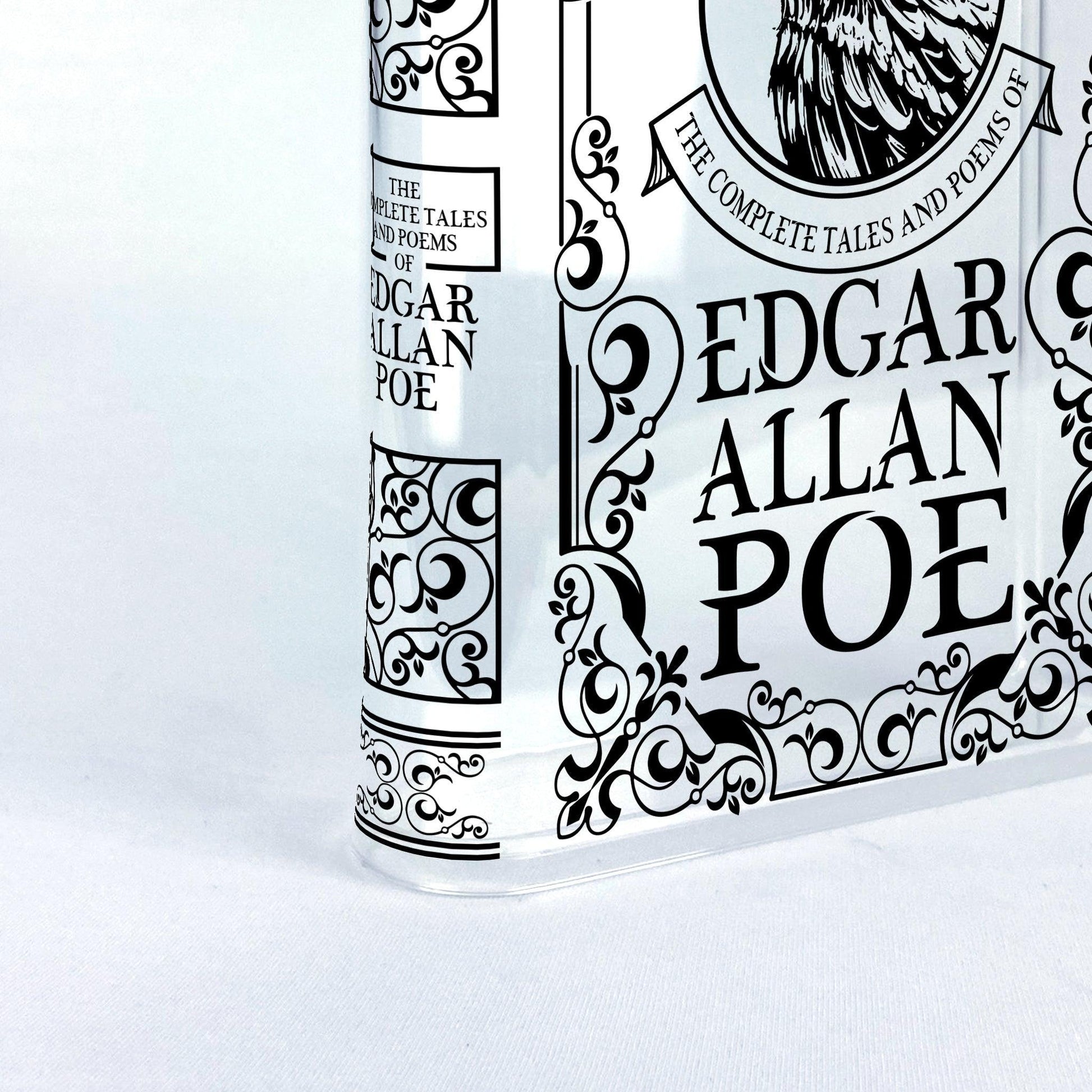 The Complete Tales and Poems of Edgar Allan Poe Acrylic Book Vase - Biblio Bloom