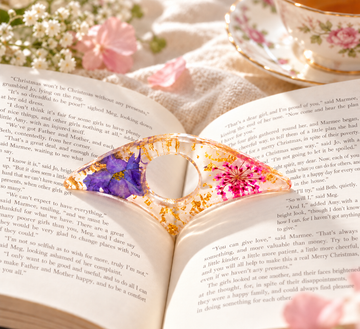 Violet Bloom Book Page Holder