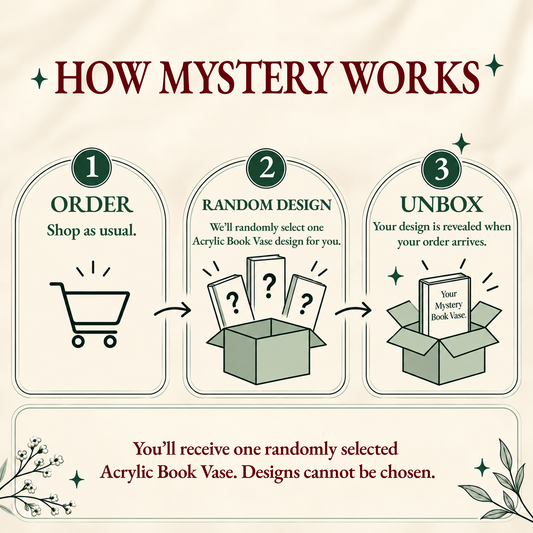 Mystery Acrylic Book Vase
