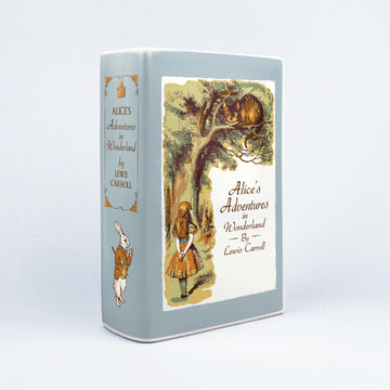 Alice's Adventures in Wonderland Ceramic Book Vase