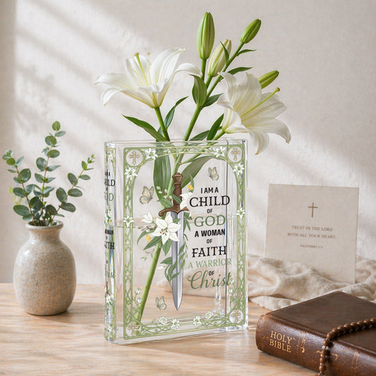 Child of God Christian Book Vase