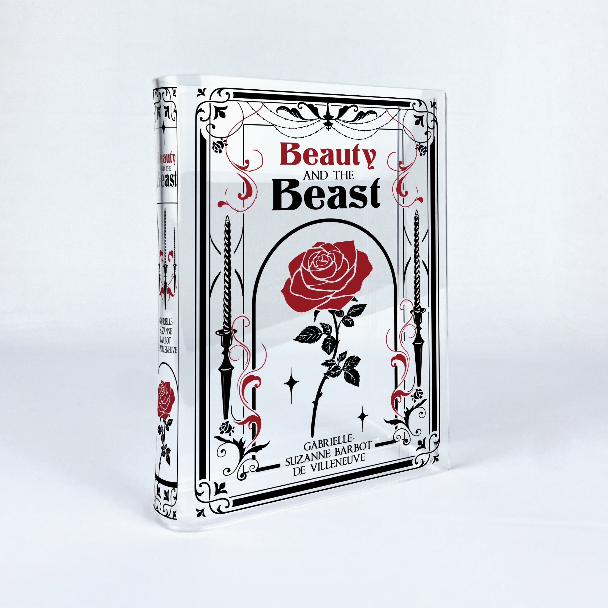 Beauty and the Beast Acrylic Book Vase - II