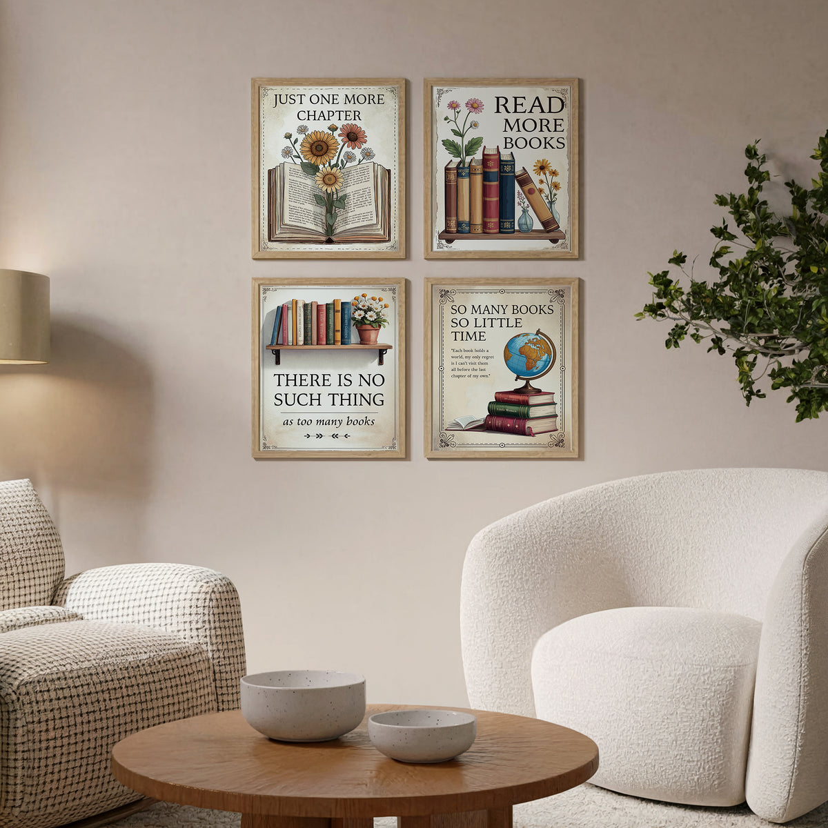 Book Work Poster Book Poster I - Set of 4 - 8