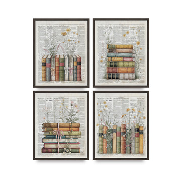 Book Poster II - Set of 4 - 8x10 Unframed