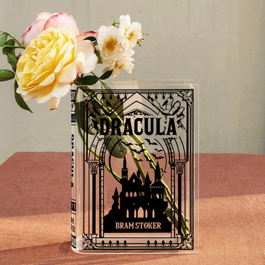 Dracula Acrylic Book Vase - Black