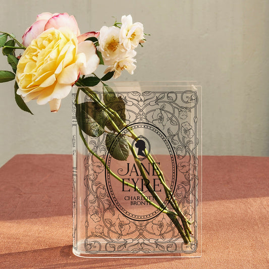 Jane Eyre Acrylic Book Vase - Black