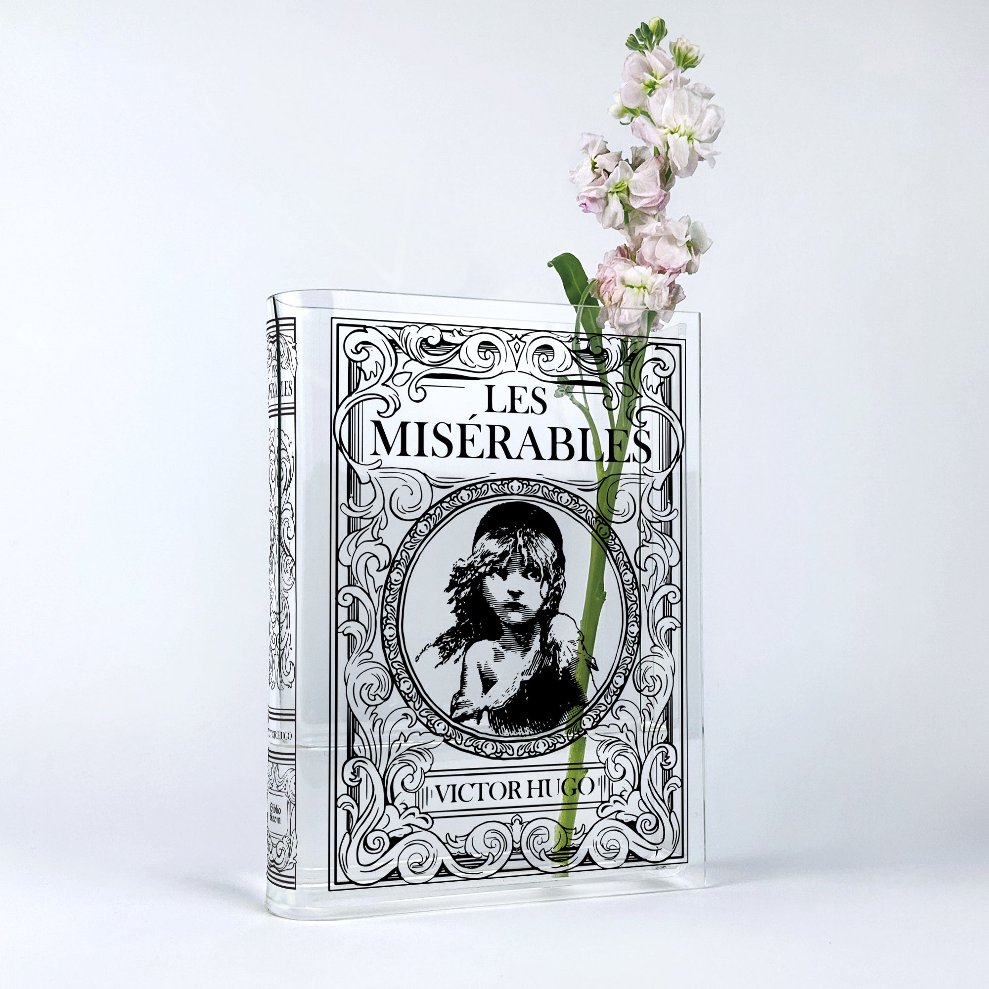 Black Les Misérables Acrylic Book Vase