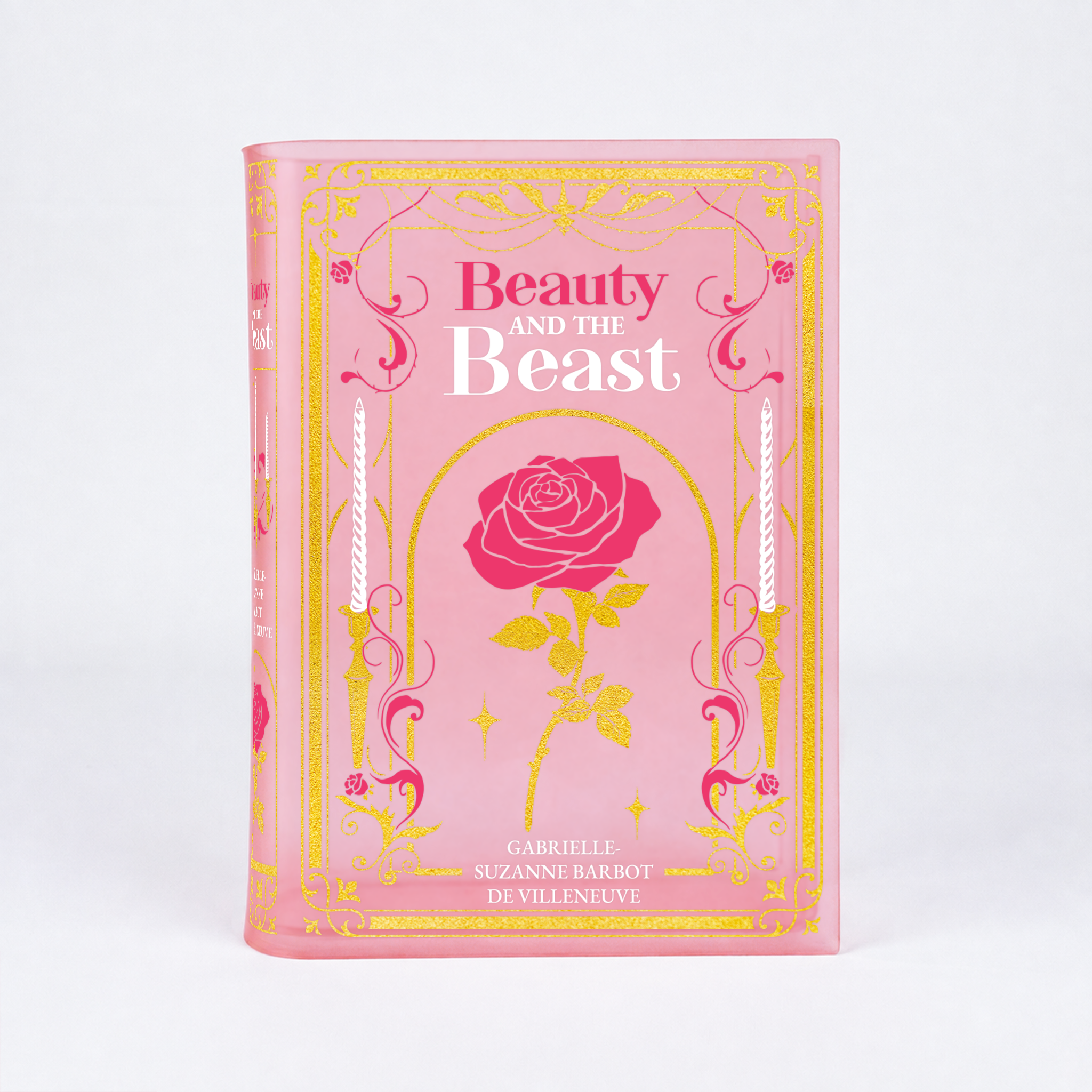 Beauty and The Beast Blush Pink Acrylic Book Vase | Pre-Order