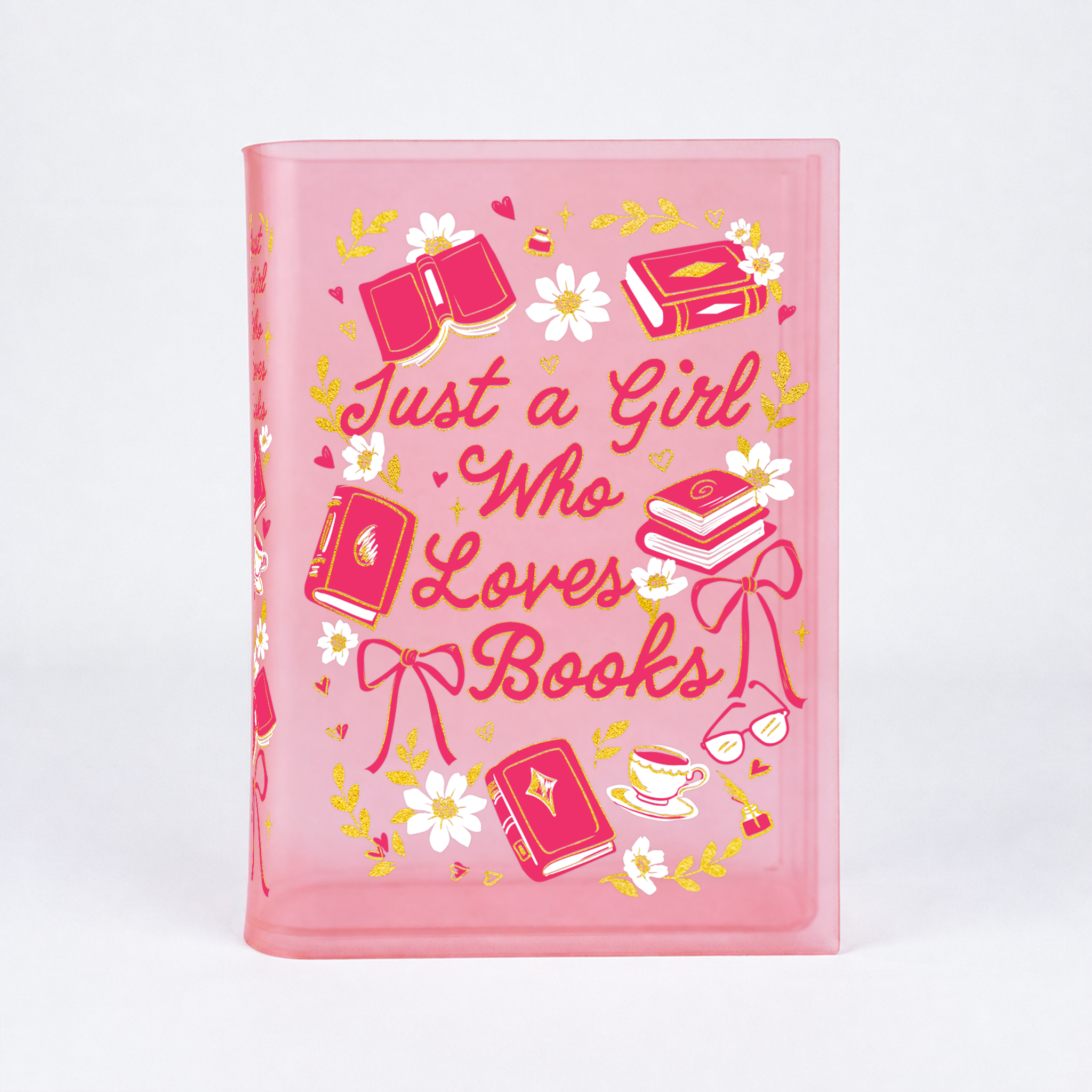 Just A Girl Who Love Books Blush Pink Acrylic Book Vase | Pre-Order