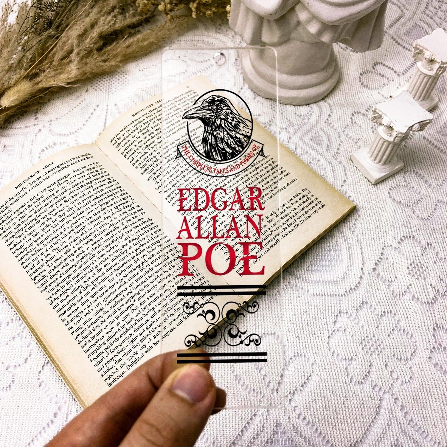 The Complete Tales and Poems of Edgar Allan Poe Acrylic Bookmark - Biblio Bloom