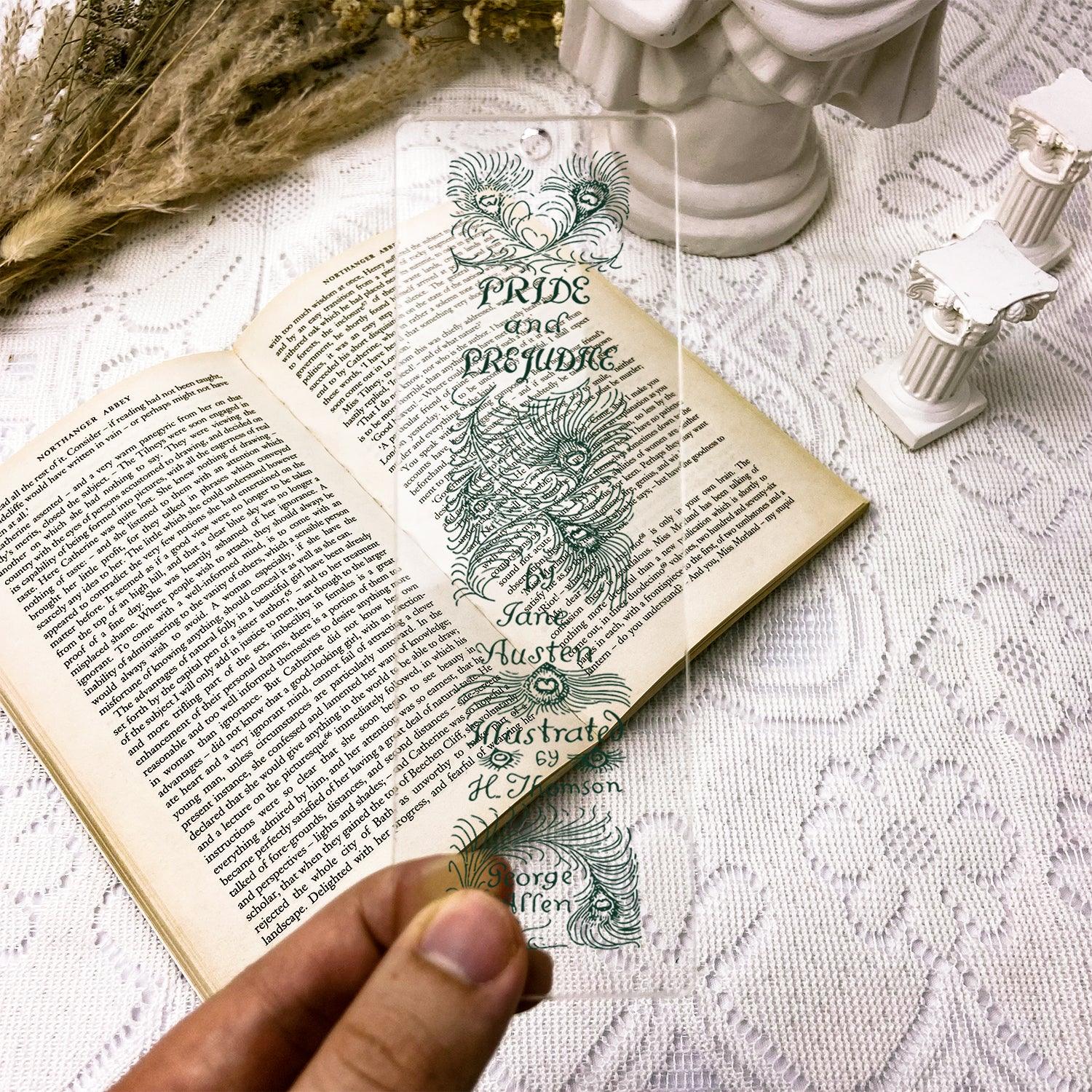 Pride and Prejudice Acrylic Bookmark - Biblio Bloom