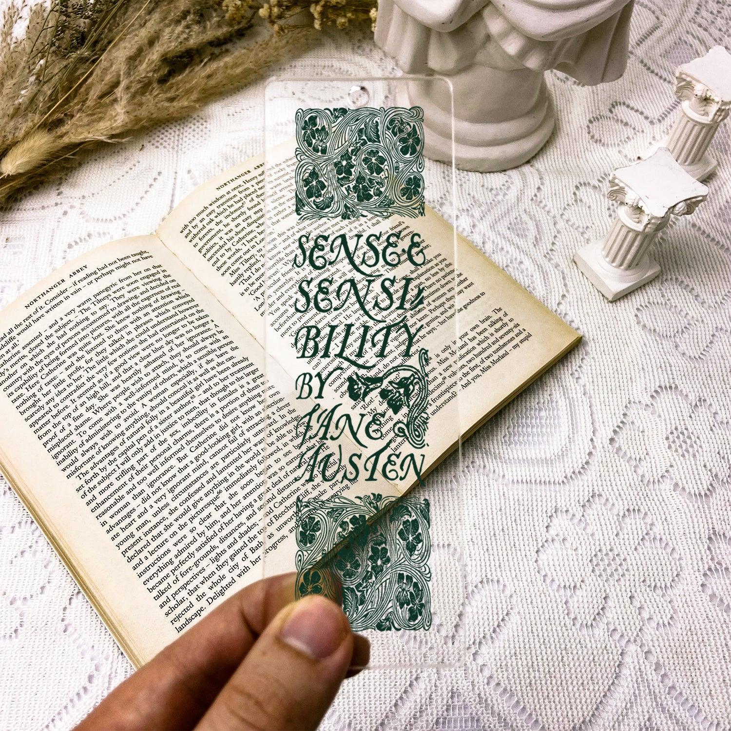 Sense and Sensibility Acrylic Bookmark - Biblio Bloom