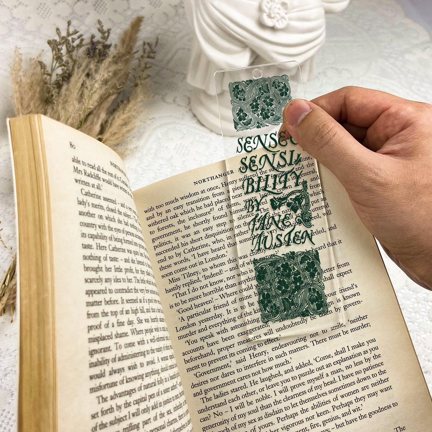 Sense and Sensibility Acrylic Bookmark - Biblio Bloom