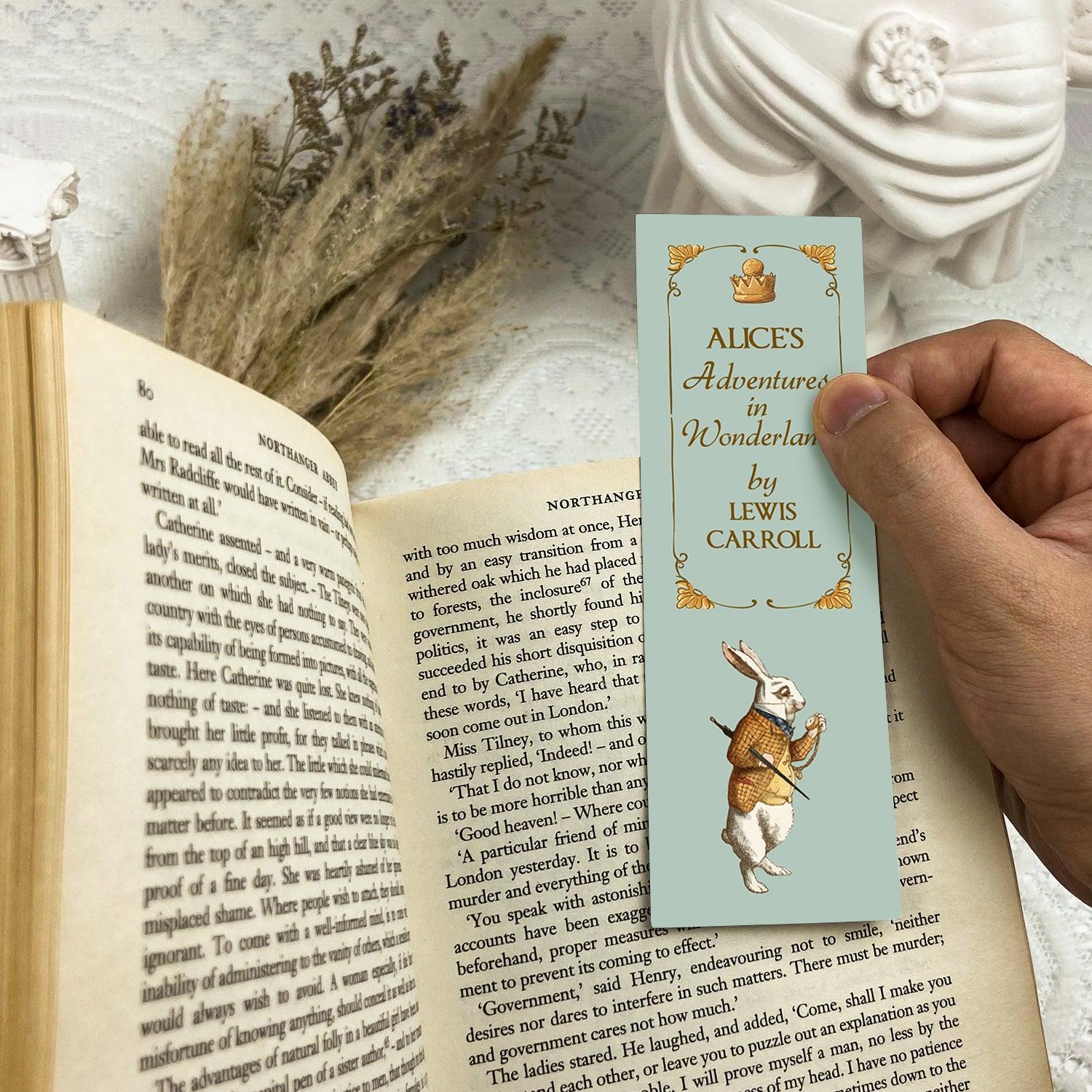 Alice's Adventures in Wonderland Paper Bookmark - Biblio Bloom