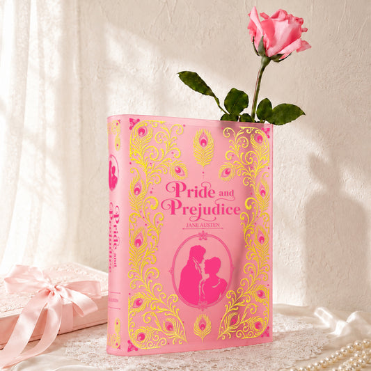 Pride and Prejudice Blush Pink Acrylic Book Vase | Pre-Order
