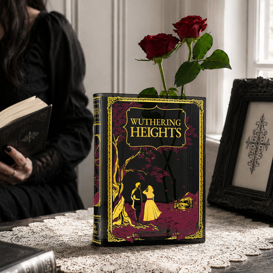Wuthering Heights Smoke Black Acrylic Book Vase | Pre-Order