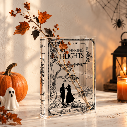 Wuthering Heights Acrylic Book Vase - Black