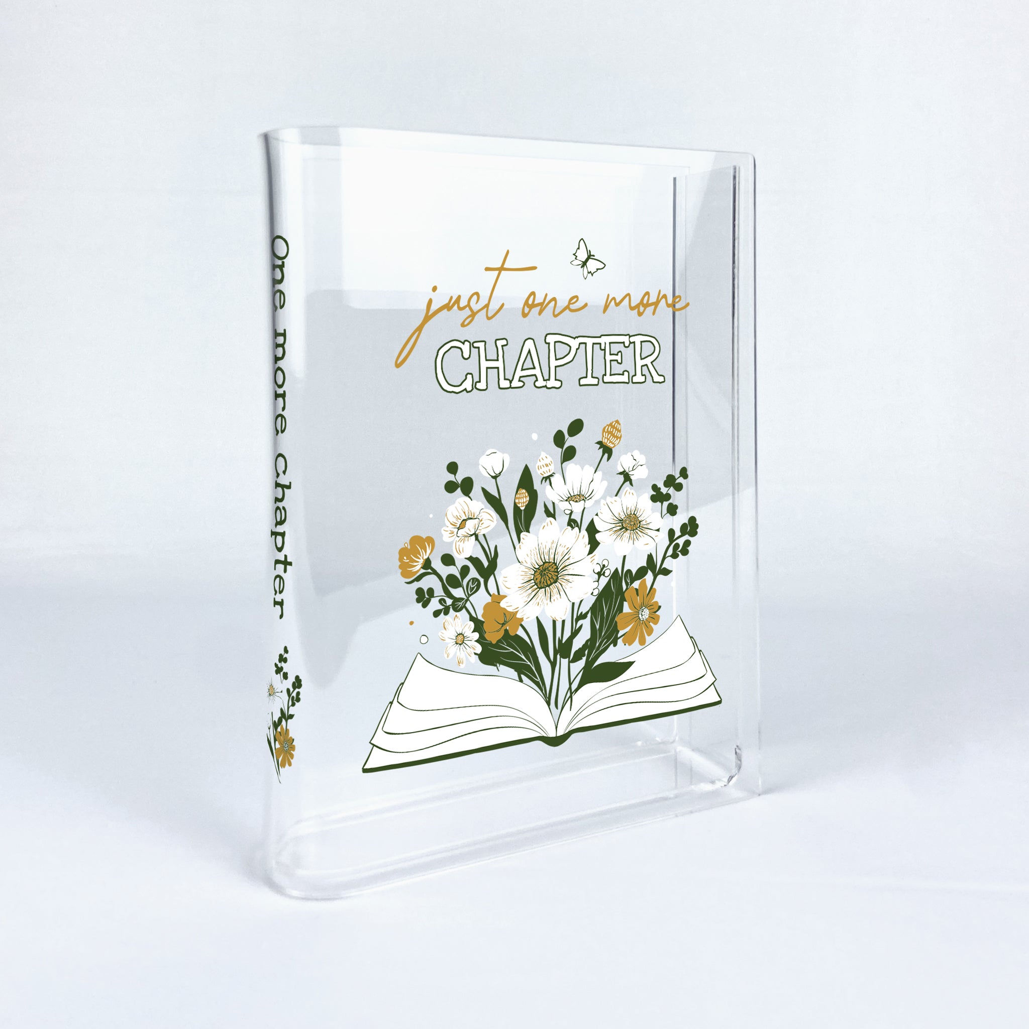Just One More Chapter Acrylic Book Vase - II