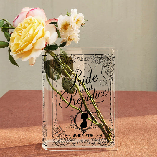 Pride and Prejudice Acrylic Book Vase - II
