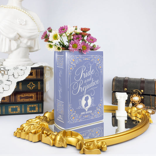 Pride and Prejudice Ceramic Book Vase - II