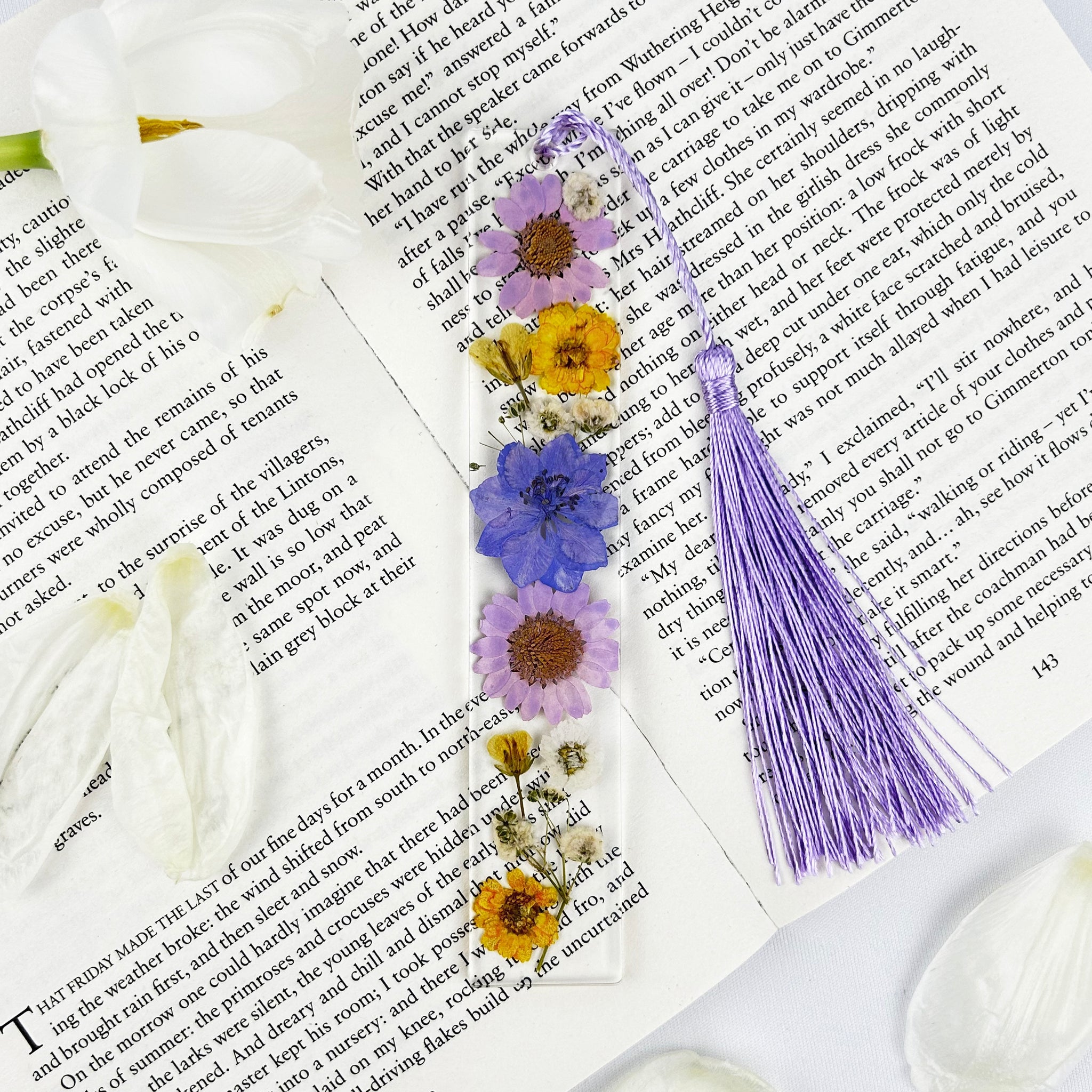 Purple Flower Bookmark