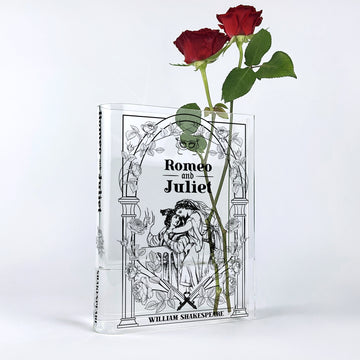 Romeo and Juliet Acrylic Book Vase