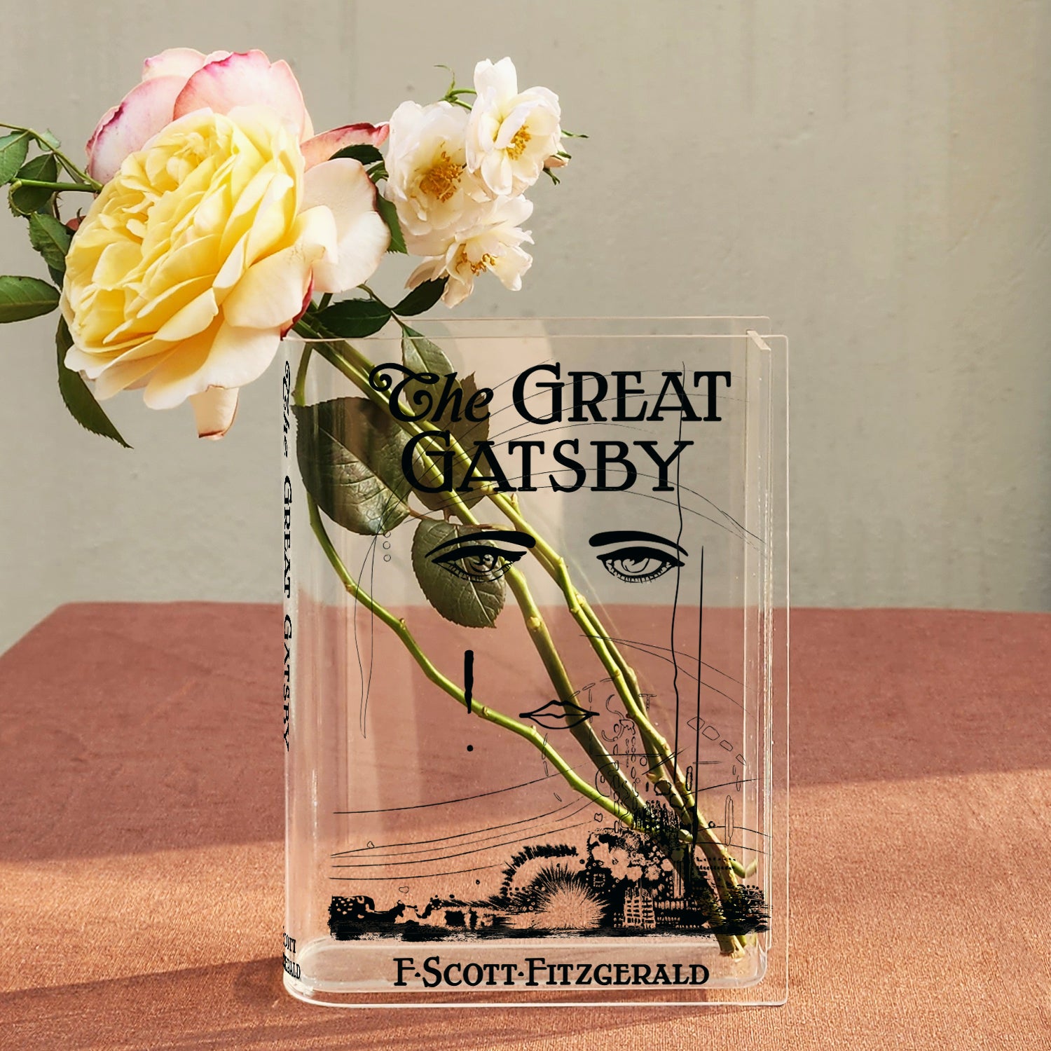 The Great Gatsby Acrylic Book Vase