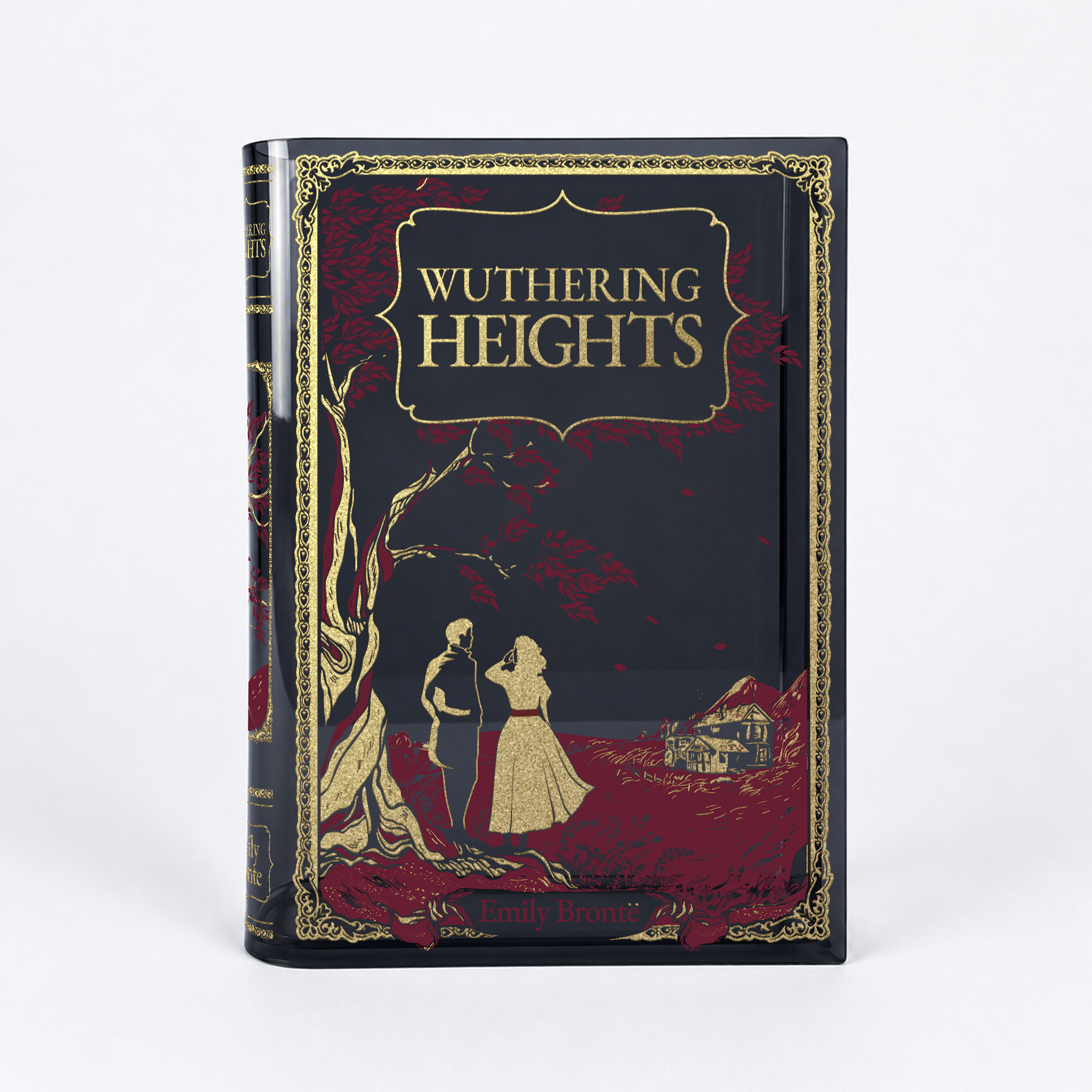 Wuthering Heights Smoke Black Acrylic Book Vase | Pre-Order