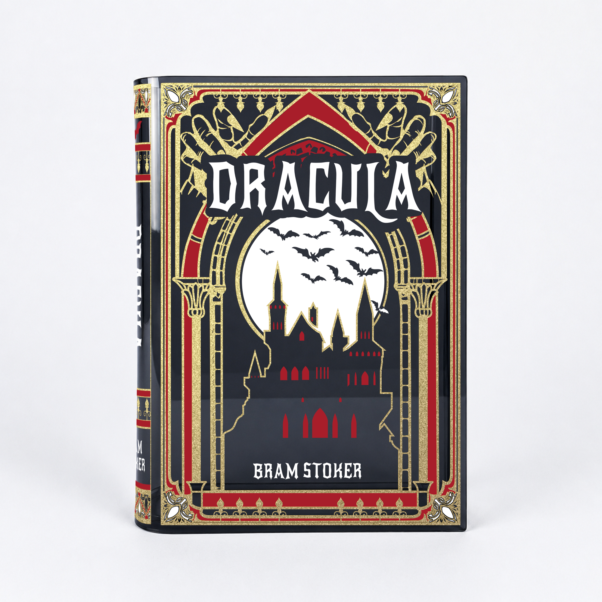 Dracula Smoke Black Acrylic Book Vase | Pre-Order