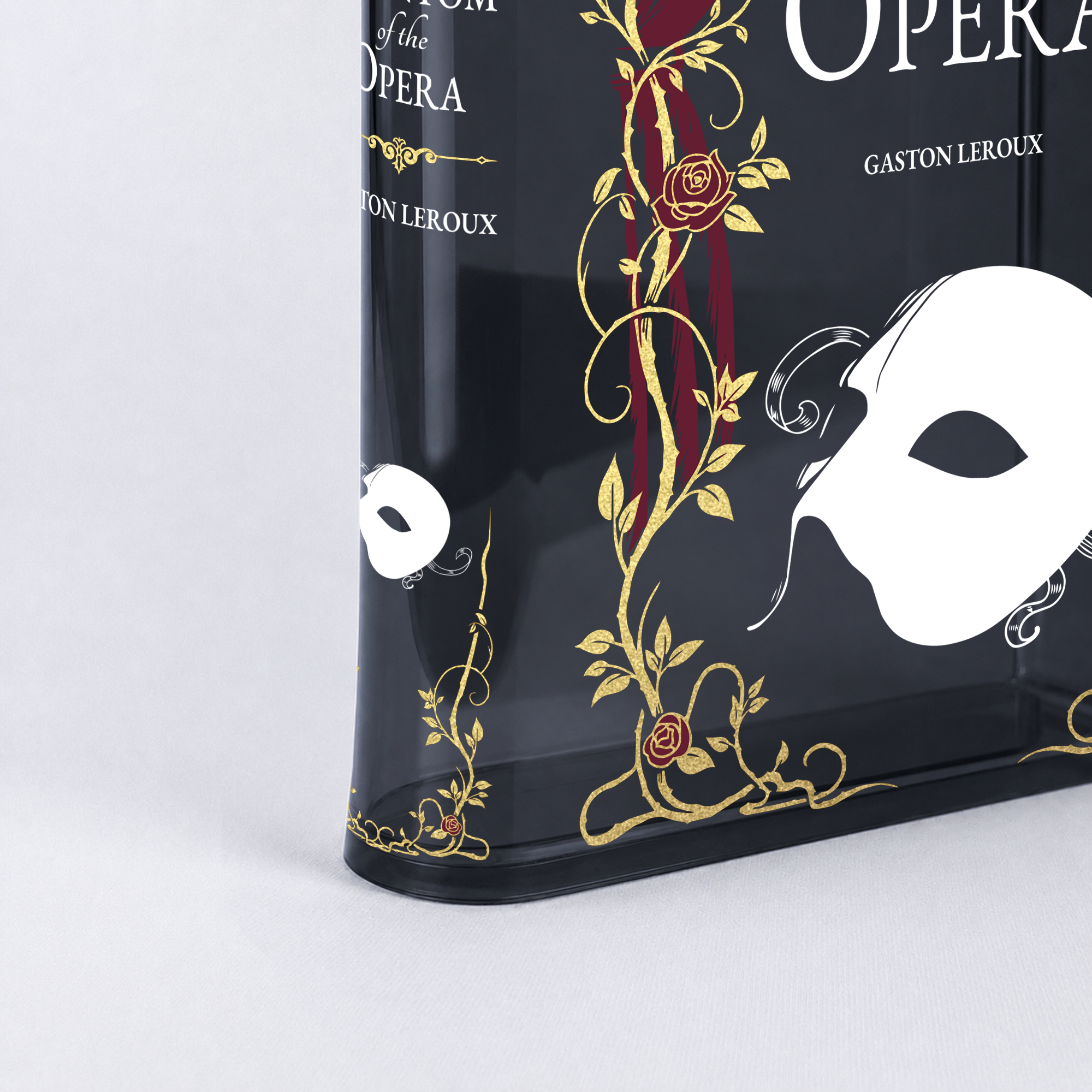 The Phantom of the Opera Smoke Black Acrylic Book Vase | Pre-Order