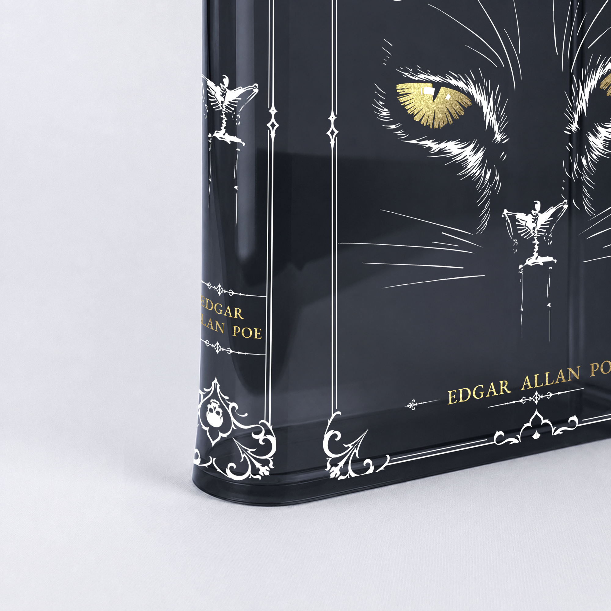 The Black Cat Smoke Black Acrylic Book Vase | Pre-Order | Batch 11/20