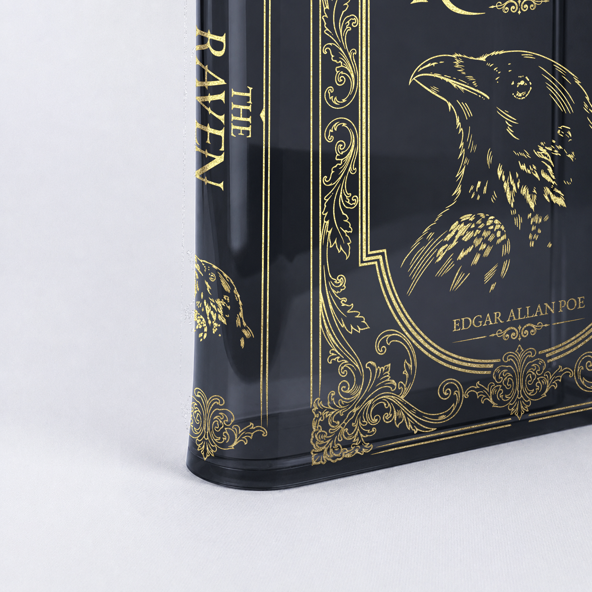 The Raven Smoke Black Acrylic Book Vase | Pre-Order
