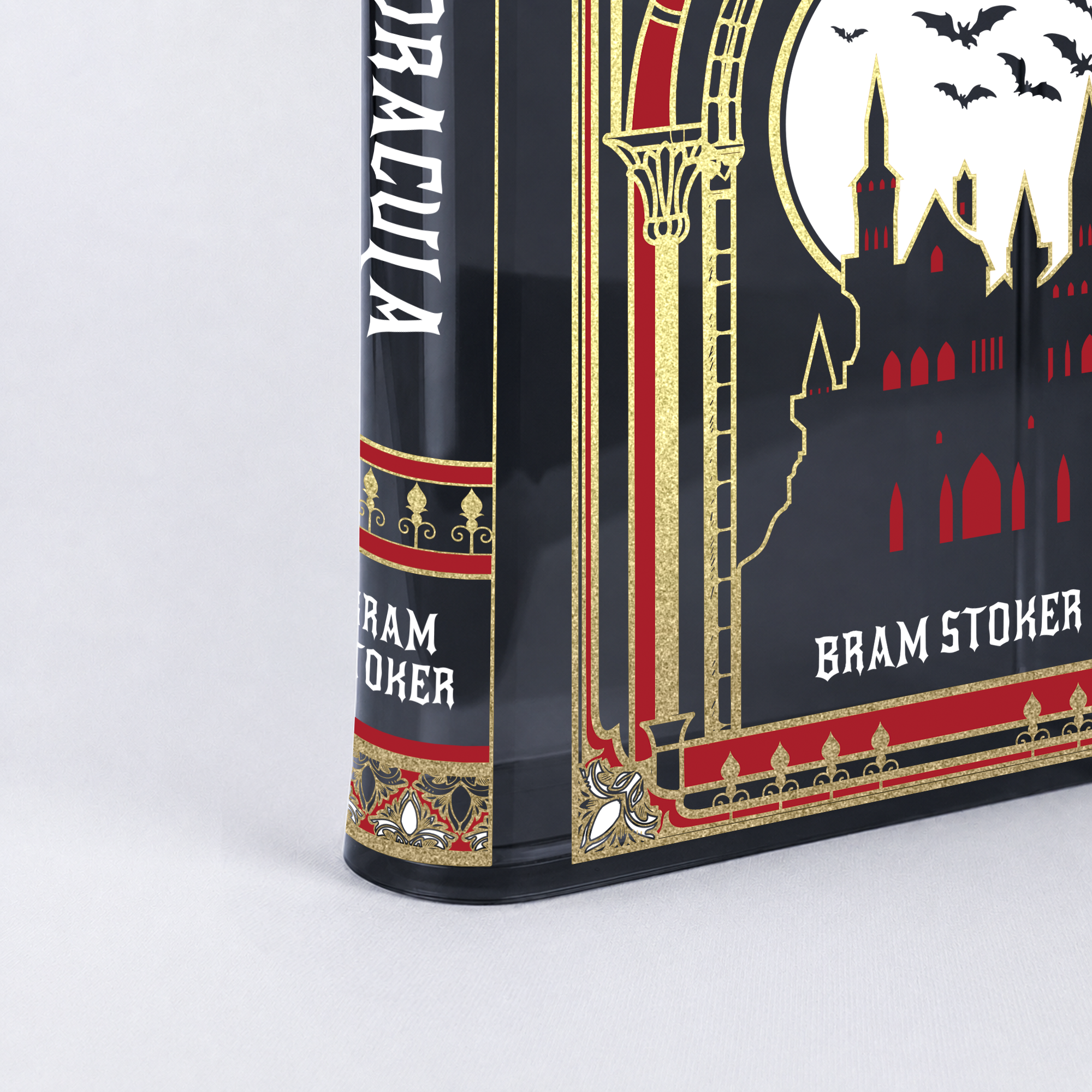 Dracula Smoke Black Acrylic Book Vase | Pre-Order