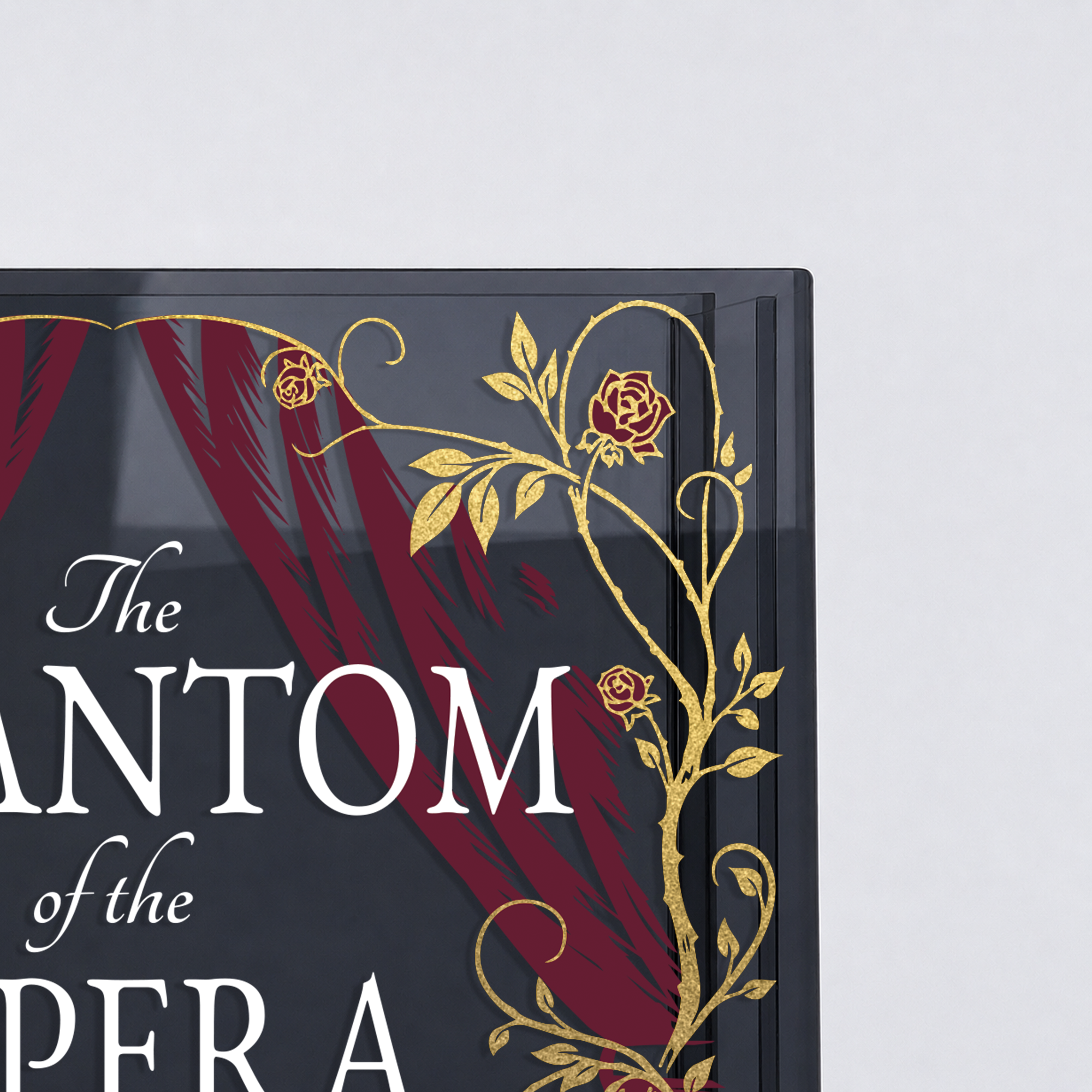 The Phantom of the Opera Smoke Black Acrylic Book Vase | Pre-Order