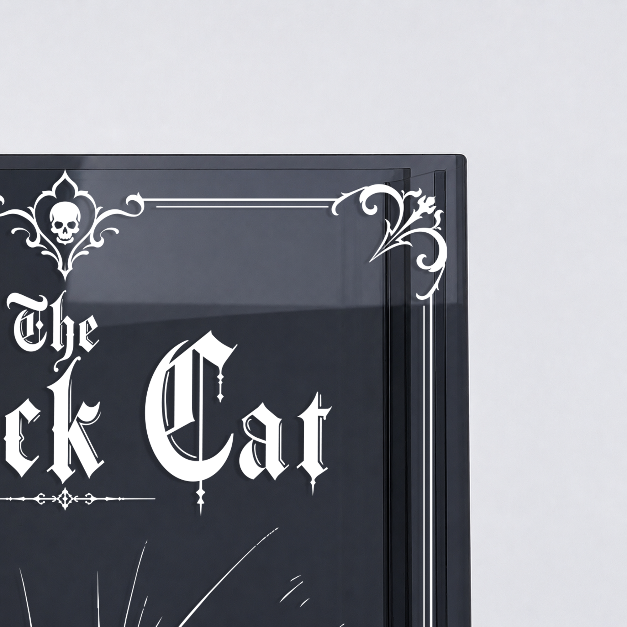 The Black Cat Smoke Black Acrylic Book Vase | Pre-Order | Batch 11/20