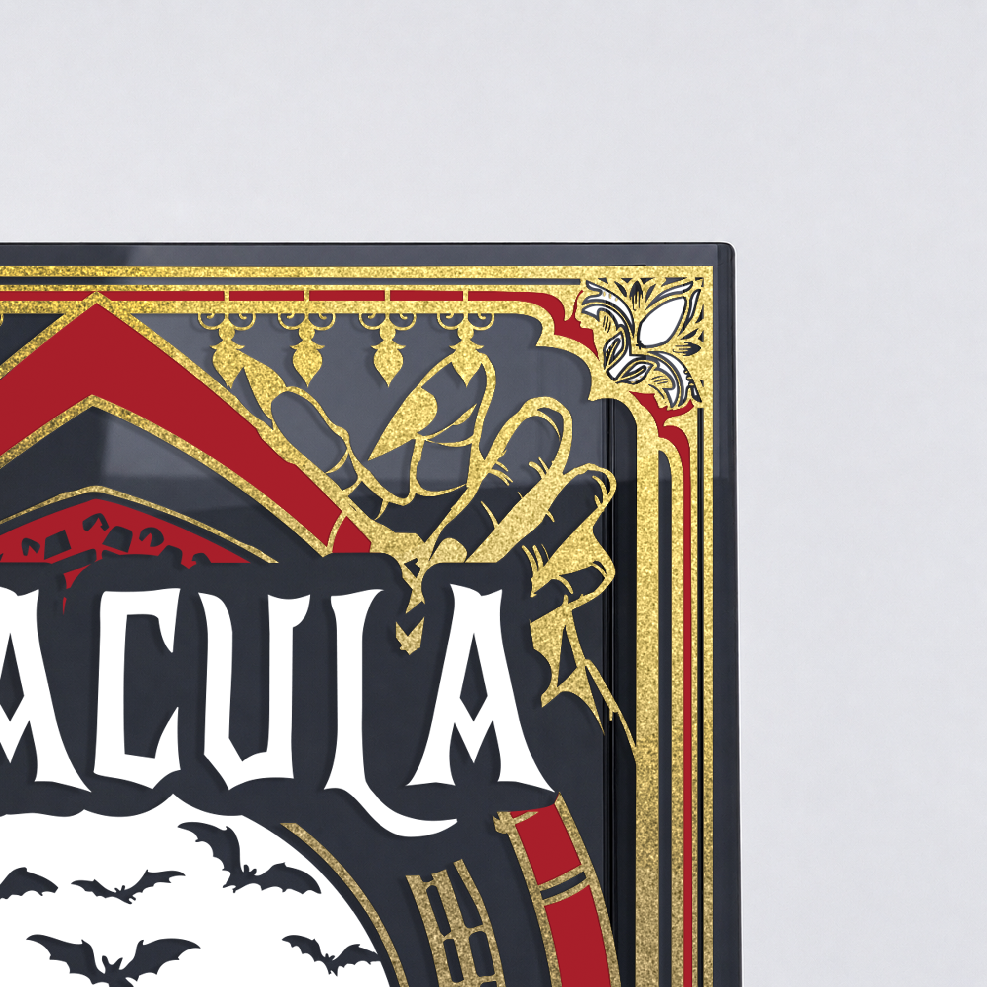 Dracula Smoke Black Acrylic Book Vase | Pre-Order