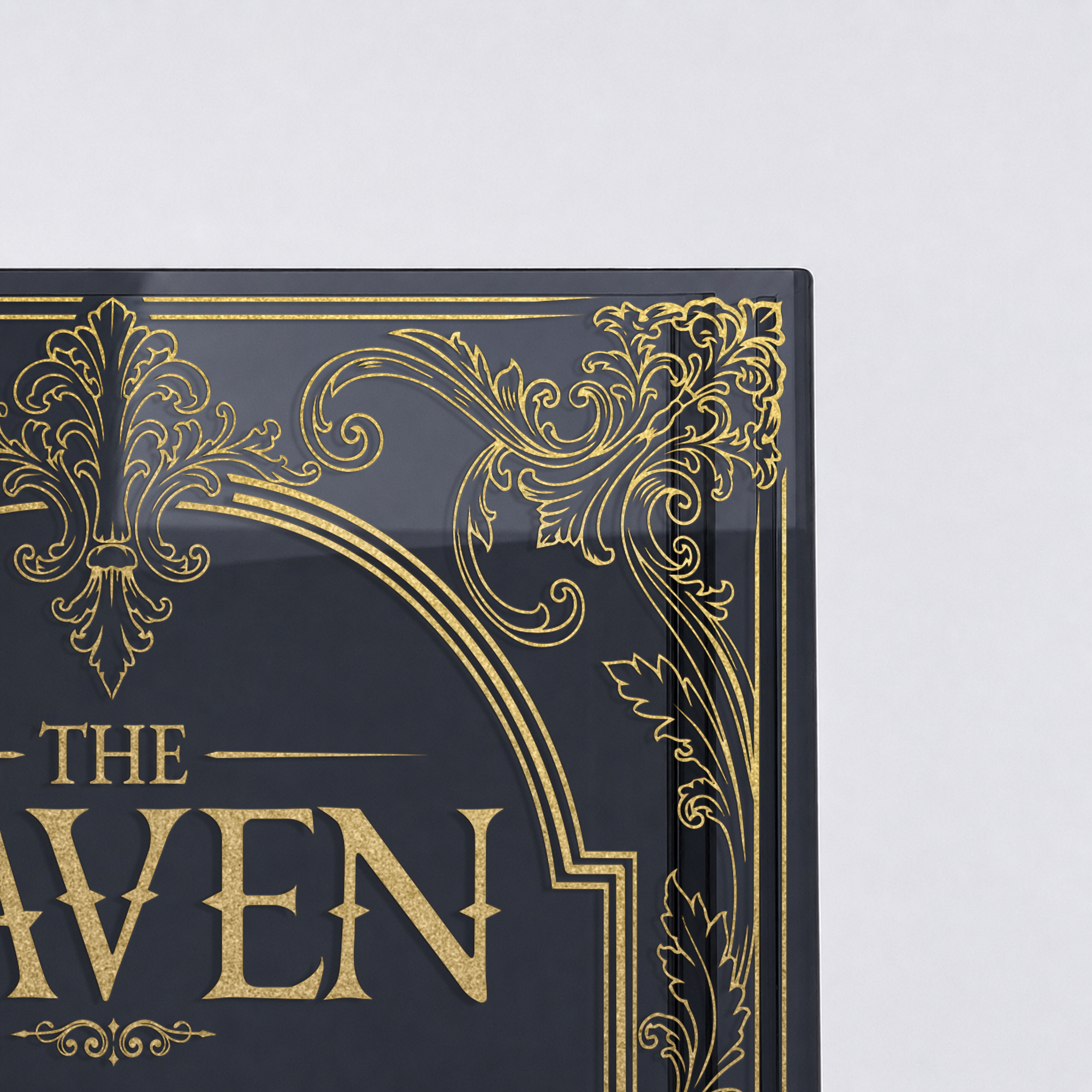 The Raven Smoke Black Acrylic Book Vase | Pre-Order