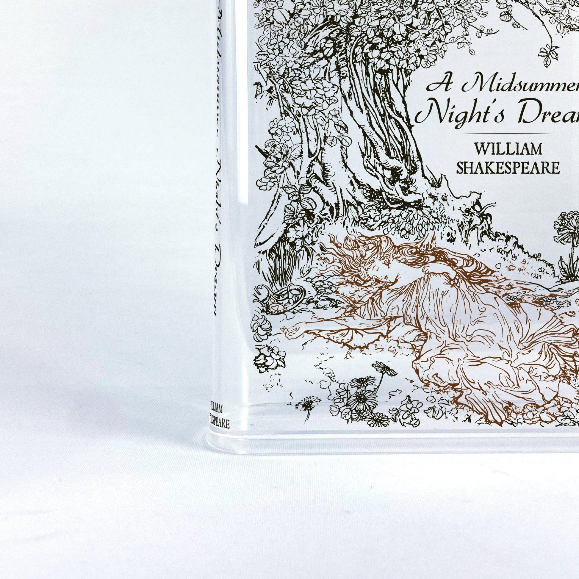 A Midsummer Night's Dream Acrylic Book Vase - Biblio Bloom