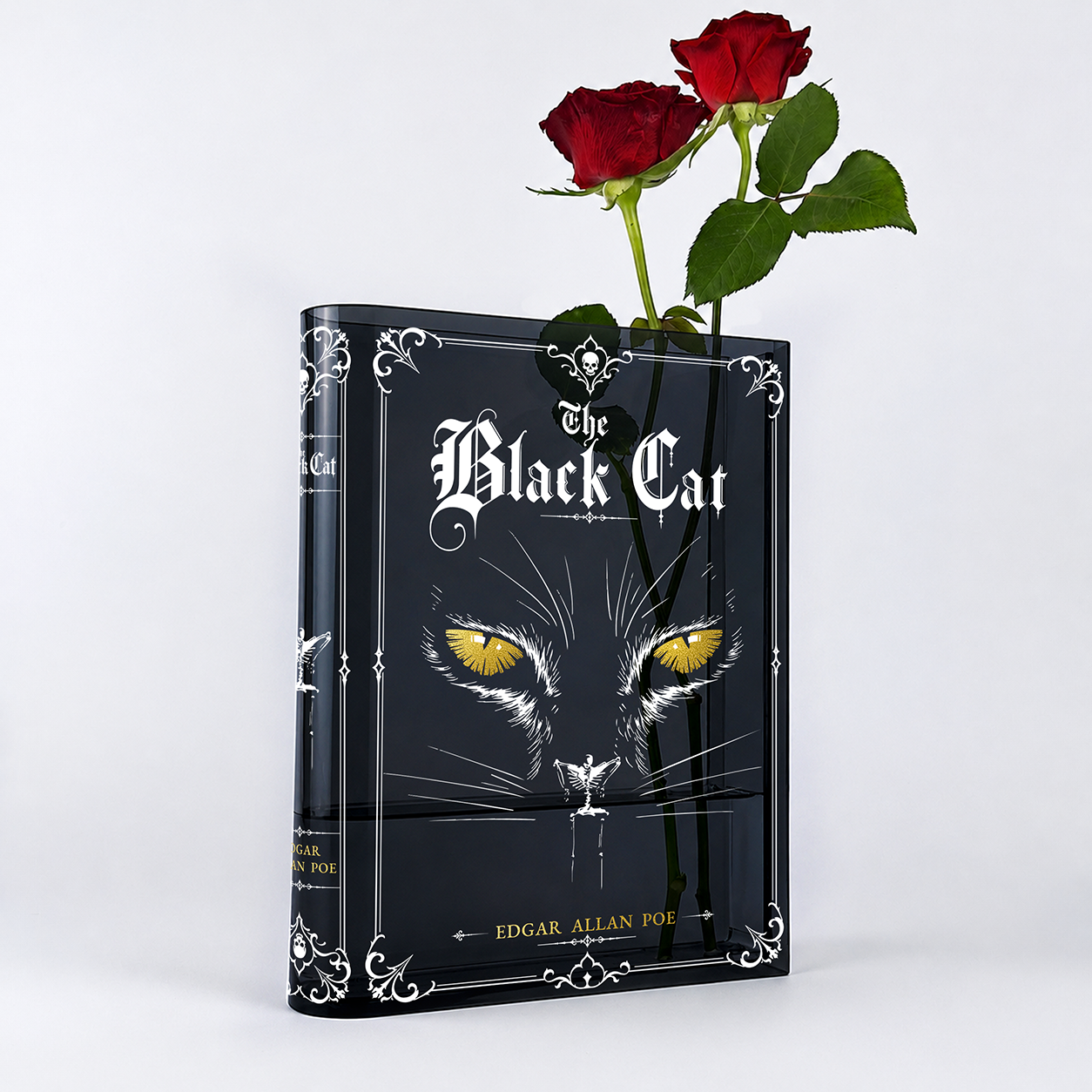 The Black Cat Smoke Black Acrylic Book Vase | Pre-Order | Batch 11/20
