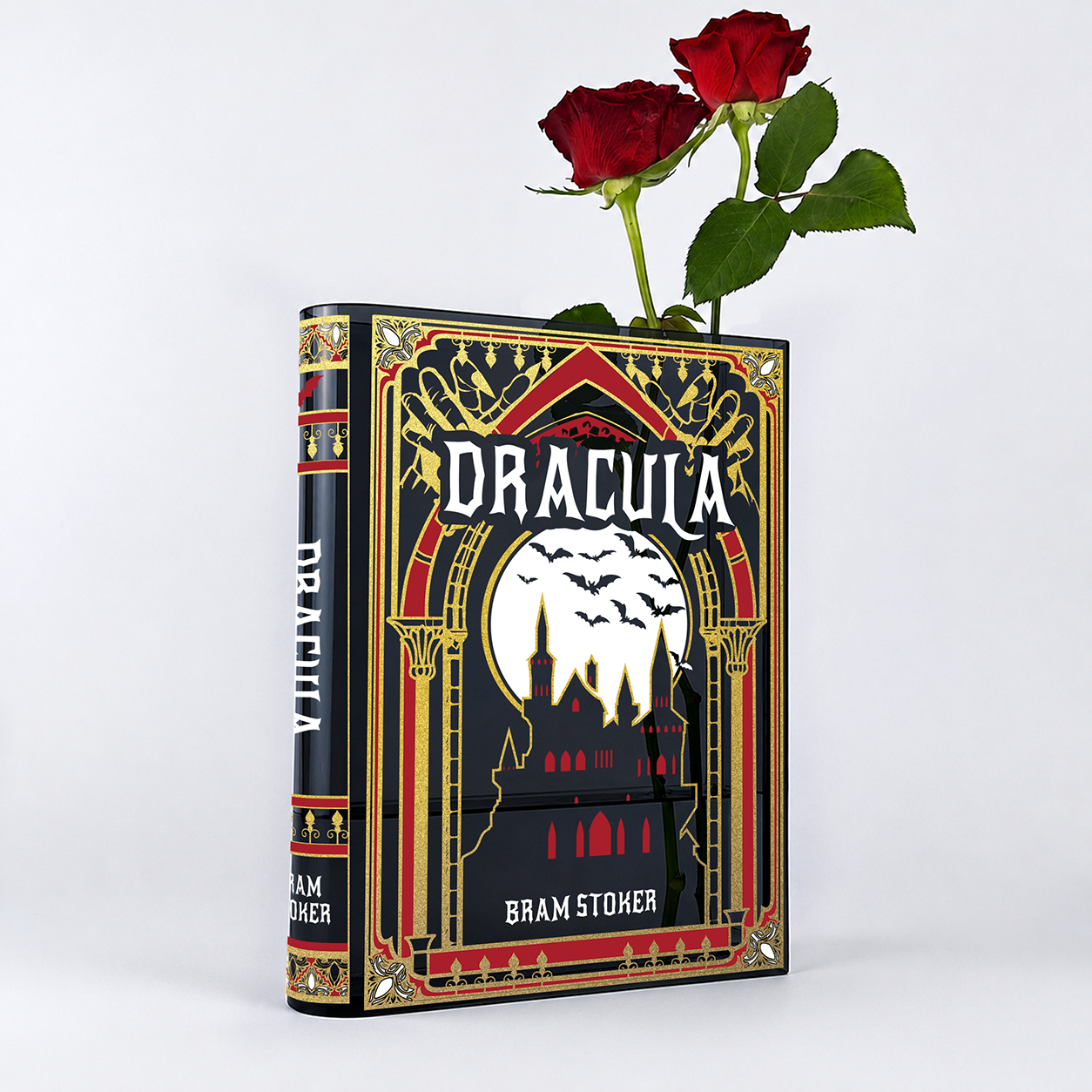 Dracula Smoke Black Acrylic Book Vase | Pre-Order