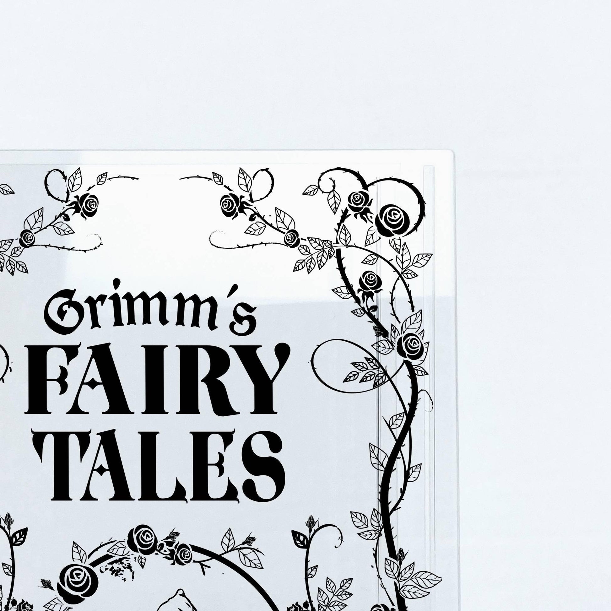 Grimms' Fairy Tales Acrylic Book Vase - Biblio Bloom