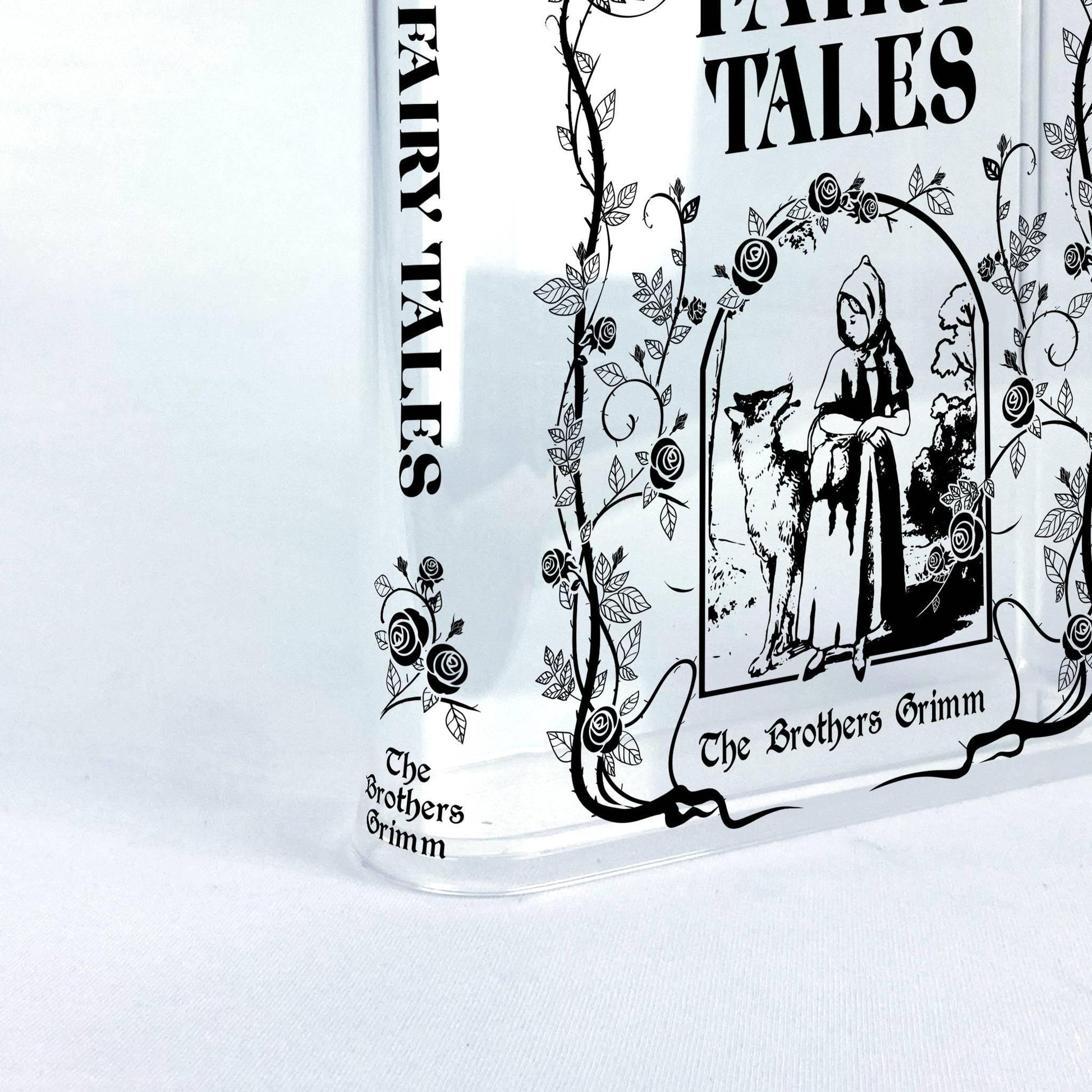 Grimms' Fairy Tales Acrylic Book Vase - Biblio Bloom