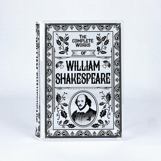 The Complete Works of William Shakespeare Acrylic Book Vase - Biblio Bloom