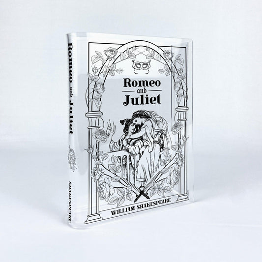 Romeo and Juliet Acrylic Book Vase - Biblio Bloom