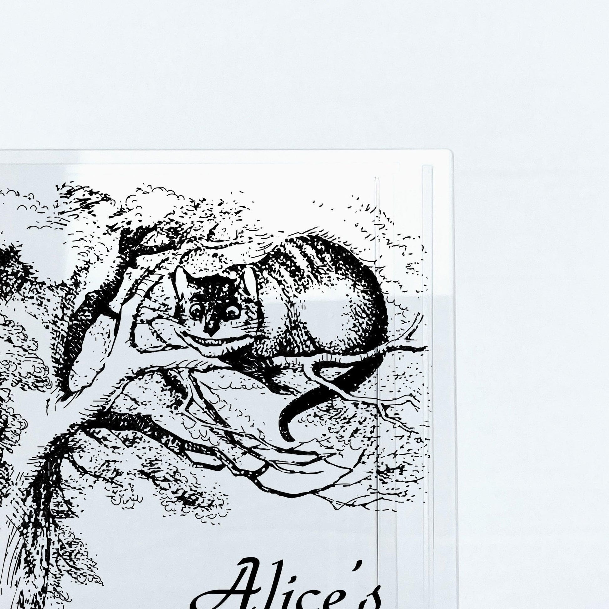 Alice's Adventures in Wonderland Acrylic Book Vase - Biblio Bloom